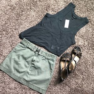 American Eagle Outfitters Olive Skirt
